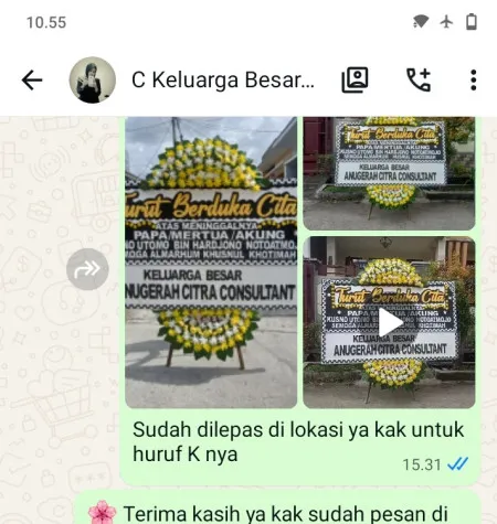 Pengiriman Papan Bunga Duka Banturejo Ngantang
